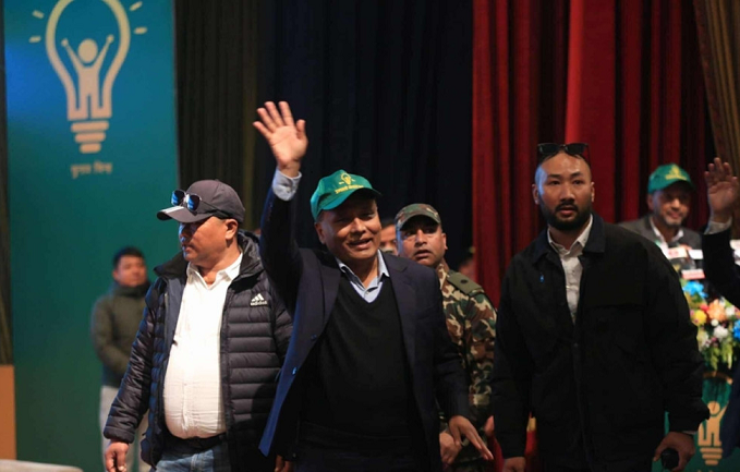 उज्यालो नेपाल पार्टीको औपचारिक घोषणा सम्पन्न, सभामा ऊर्जामन्त्री कुलमान घिसिङले गरे सम्बोधन